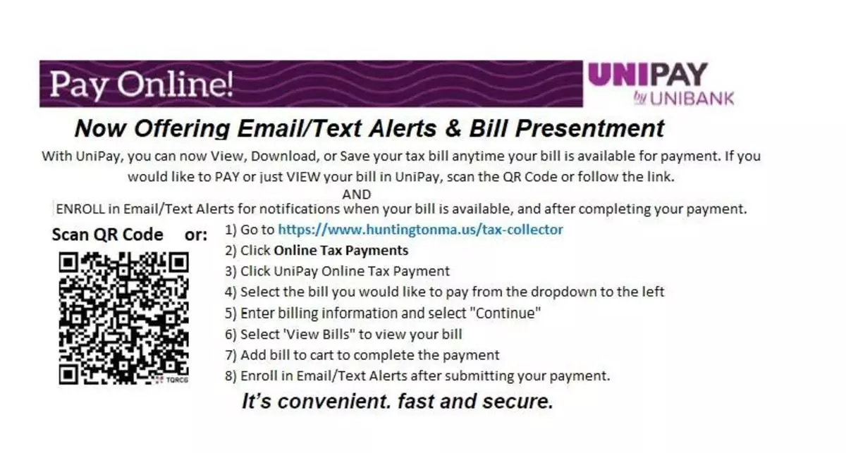 New Offering from Unipay for Town of Huntington